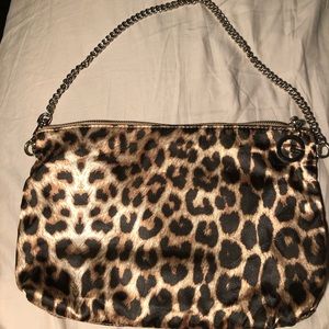 Silk Guess leopard print tote